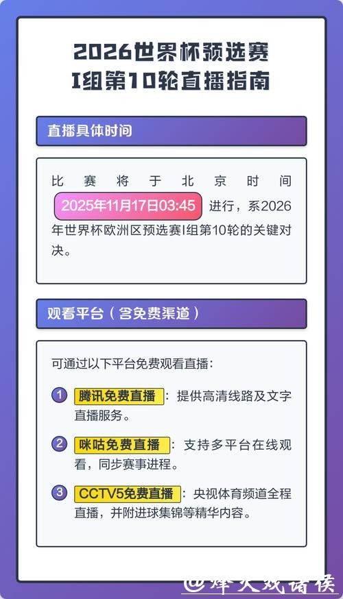 如何观看2026世界杯预选赛直播全指南 如何观看2026世界杯预选赛直播全指南